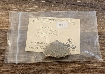 CALVERITE 7.3 Gram Mineral Specimen #A68
