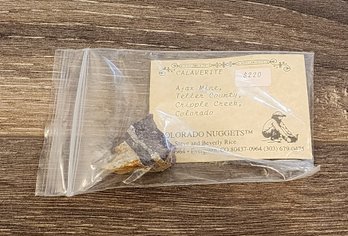 CALVERITE 7.9 Gram Mineral Specimen #A69