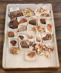 Assorted VANADINITE Mineral Specimens From Apache Mine Gila County Arizona #A104