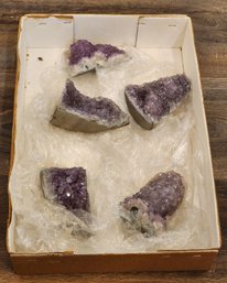 Assortment Of Purple Amethyst Mineral Specimens #A124