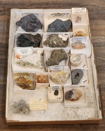 Assortment Of Mineral Specimens (Galena, Hematite, Hessian, Etc) #A132