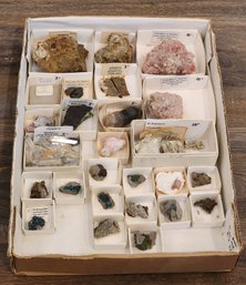 Assortment Of Mineral Specimens (Ankerite, Cinnabar, Chalcopyrite, Etc) #A134