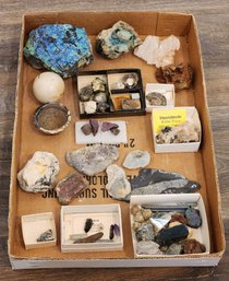 Assortment Of Mineral Specimens (Flourichterite, Etc) #A135