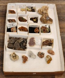 Assortment Of Mineral Specimens (Copper Silver Half Breeds, Adamite, Flourite, Etc) #A138