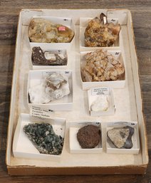 Assorted Mineral Specimens (Flourite, Microcline Feldspar, Quartz Crystal, Etc) #A140