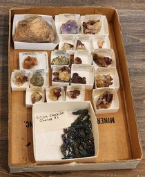 Assortment Of Mineral Specimens (Silica Carbide, Amethyst, Quartz, Pyrite, Etc) #A149