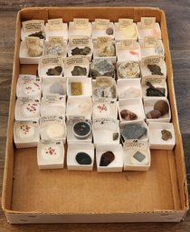 Assortment Of Mineral And Gemstone Specimens (Spinel, Silver, Tanzanite, Pink Calcite, Scapolite, Etc) #A169