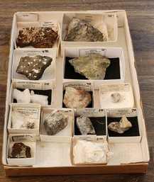 Assortment Of Mineral Specimens (Liebigite, Adamite, Opal Hyalite, Etc) #A170