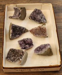 Assortment Of Purple Amethyst Mineral Specimens #A177