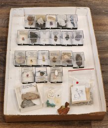 Assortment Of Mineral Specimens (Molybdenite, Silver Wire, Caryopilite, Mordenite, Emeralds, Etc) #A203