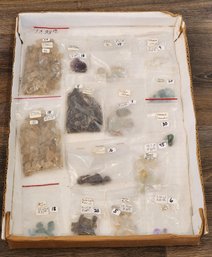 Assortment Of Rough Mineral And Gemstone Specimens (Emerald, Sunstone, Topaz, Yellow Beryl, Aqua, Etc) #A209