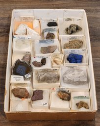 Assortment Of Mineral Specimens (Azurite, Laguna Agate, Gold, Star Ruby, Etc) #A213