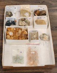 Assortment Of Mineral And Gem Specimens (Morganite Beryl, Aqua, Citrine, Nephrite Jade, Etc) #A216