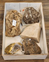 Assortment Of Mineral Specimens (Tufa, Cave Onyx, Geode, Etc) #A217
