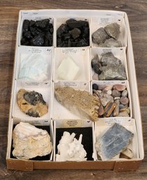 Assortment Of Mineral Specimens (Precious Opal, Blue Aragonite, Kimberlite, Jade, Etc) #A220
