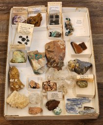 Assortment Of Mineral Specimens (Ramsdellite, Adamite, Dioptase, Scheelite. ETC) #a231