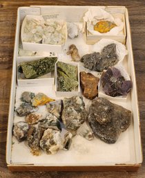 Assortment Of Mineral Specimens (Hiddenite, Flourite, Etc) #A237