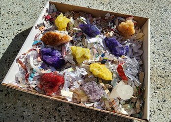 Assortment Of Colored Amethyst Mineral Specimens (#A240)