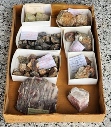 Assortment Of Mineral Specimens (Sulfur With Calcite, Etc) #A258