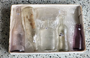 Assortment Of Antique Glass Bottle Selections #A275