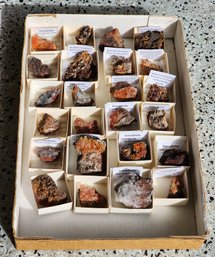 Assortment Of Mineral Specimens (Wulfenite, Vanadinite, Etc) #A278