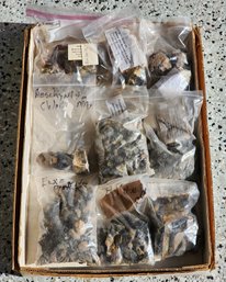 Assortment Of Bagged Mineral Specimens