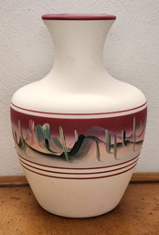 Vintage NEW WEST POTTERY Handpainted Ceramic Vessel