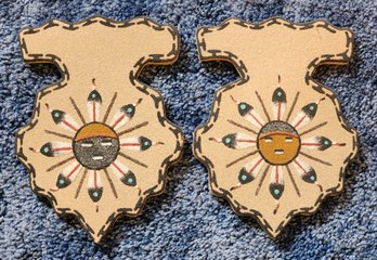 Pair Of Handmade Sand Painting Wall Accent Selections