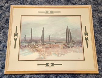 Vintage ADIN SHADE Fine Art Watercolor Lithograph Framed Print