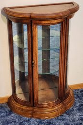 Vintage BUTLER Wooden And Glass Display Cabinet
