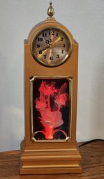 Vintage Fiber Optic Color Changing Accent Quartz Desktop Clock