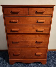 Vintage Chest Of Drawers With Secretary Section