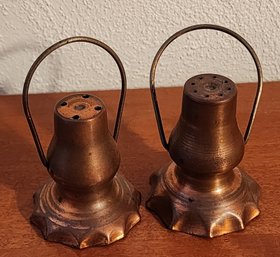 (2) Vintage CRIPPLE CREEK Mine Lantern Style Salt And Pepper Shakers