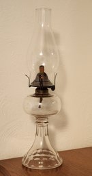 Vintage Glass Base Oil Lamp