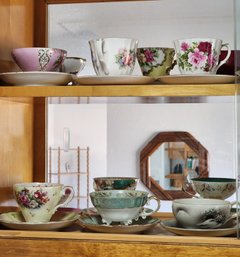 Assortment Of Fine China Cups And Saucer Selections