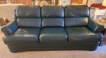 Beautiful AMERICAN HOME COLLECTION By LAZYBOY Dark Green Leather Sofa