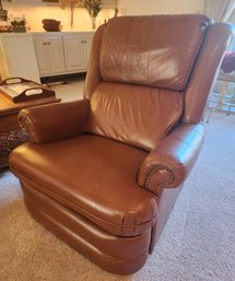 Vintage Brown Leather LAZYBOY Recliner Chair