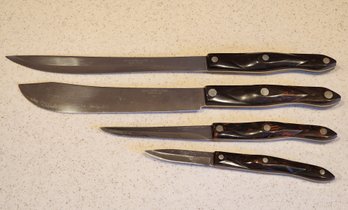 (4) Vintage CUTCO Mid Century Modern Knives