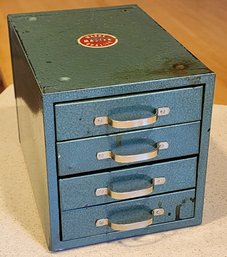 Vintage MONTGOMERY WARDS Metal Organizer Box With Drawers
