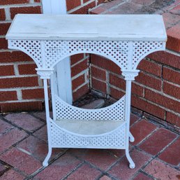Vintage Outdoor Metal Accent Table