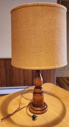 Vintage Wood Base Table Floor Lamp