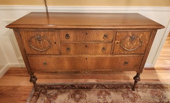 Antique CHITTENDEN AND EASTMAN Tudor Style Buffet Sideboard
