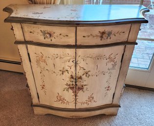 Vintage French Country Style Credenza Hutch Cabinet