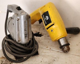 Vintage ROCKWELL 1/2' Corded Drill And CRAFTSMAN Jigsaw