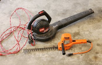 (2) Lawncare Essentials - Hedge Trimmer And Air Blower