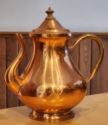 Vintage Made In Portugal Copper Teapot