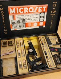 Vintage Model 3MW Microset Microscope Set