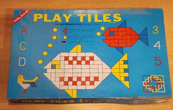 Vintage PLAY TILES Game Set
