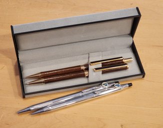 (2) Vintage Executive Pen And Pencil Sets