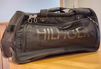 TOMMY HILFIGER Rolling Luggage Duffle Bag With Extension Handle